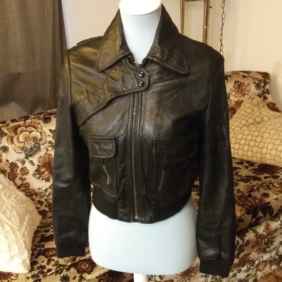 Skin Flair Jackets & Blazers - Vintage Skin Flair 100% leather motorcycle jacket